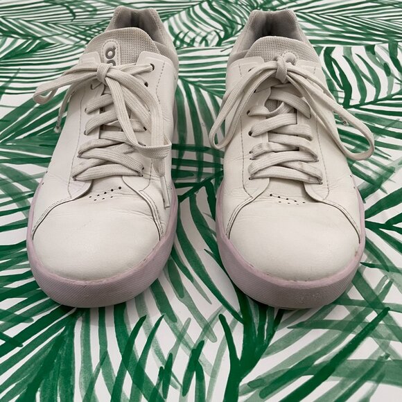 On Cloud The Roger Advantage Sneakers in White/Lily Women's Size 8 - Picture 6 of 8